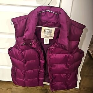 Eddie Bauer Purple Puffer Vest